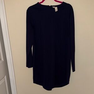 Classic Long Sleeve navy Tunic Dress